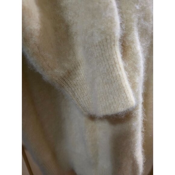 Grant Thomas Womens Two-Ply 100% Cashmere Sweater Beige Long Sleeve Pullover Siz - Picture 3 of 8